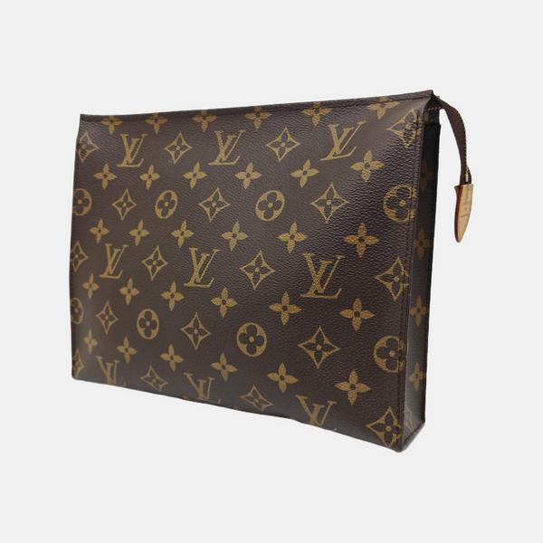 TOILET POCKET 26 Monogram Coated Canvas Brown