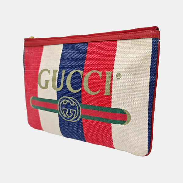 Canvas Clutch Multicolor