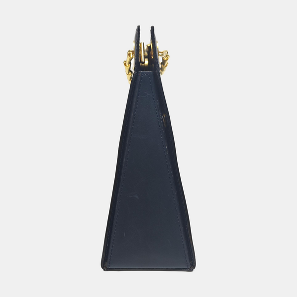 Calfskin Shoulder Bag Blue