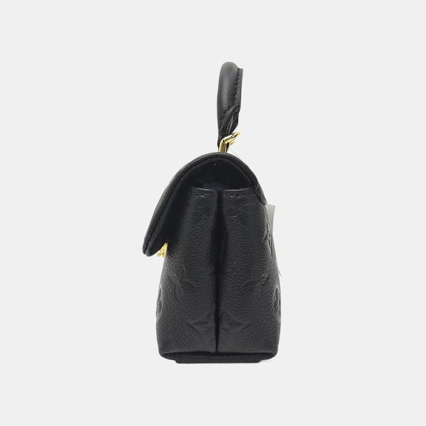 NANO MADELEINE Nano Monogram Calfskin Black