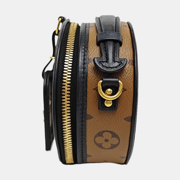 BOITE CHAPEAU Mini Monogram Coated Canvas Brown