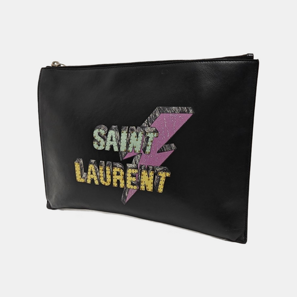 Calfskin Clutch Black
