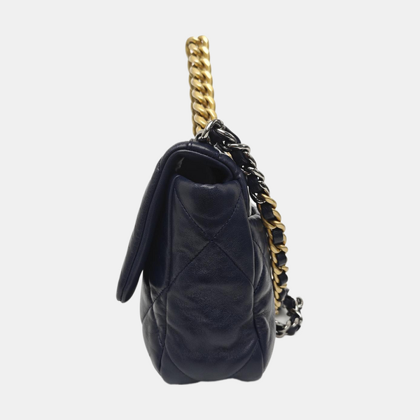 CHANEL 19 Small Quilted Lambskin Blue