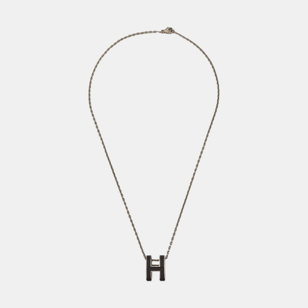 Pop H Metal Silver Necklace