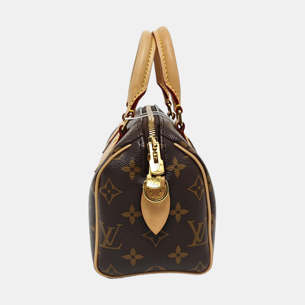 SPEEDY 20 Monogram Coated Canvas Brown
