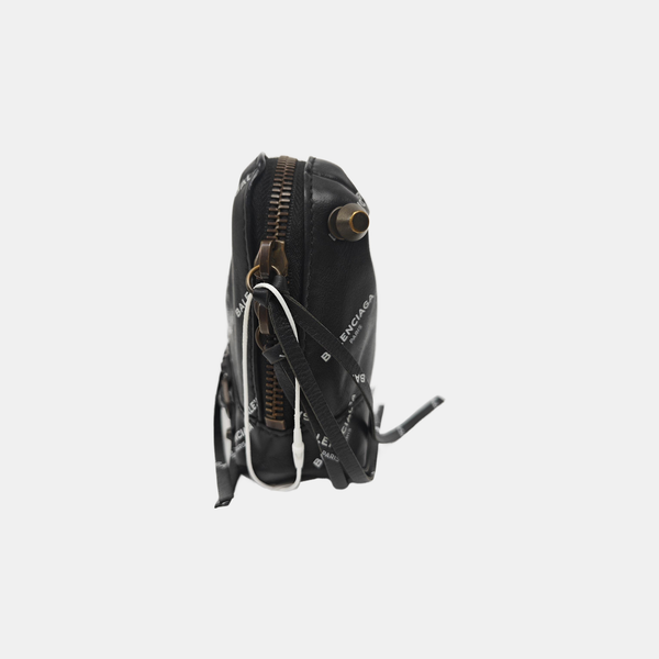 Calfskin Shoulder Bag Black