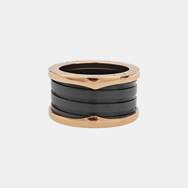 B.ZERO1 18k Rose Gold Ring EU 53