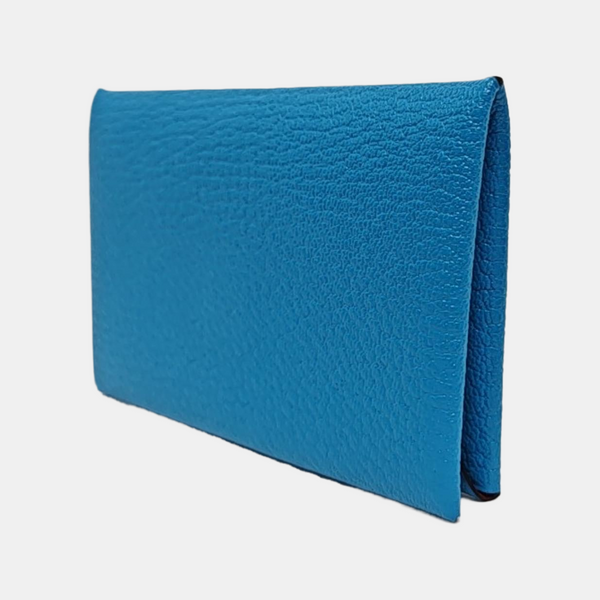 Calvi Chèvre Mysore Blue Card Holder