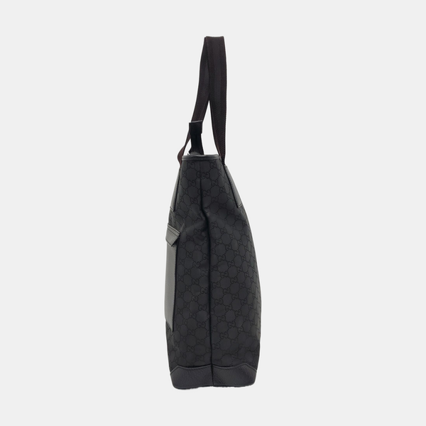 Monogram Canvas Tote Bag Black
