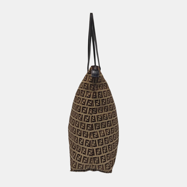 Canvas Top Handle Bag Brown