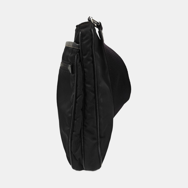 Bolso bandolera de nailon, nailon negro