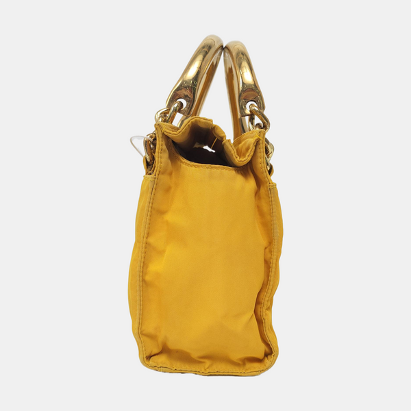 Nylon Tote Bag Yellow