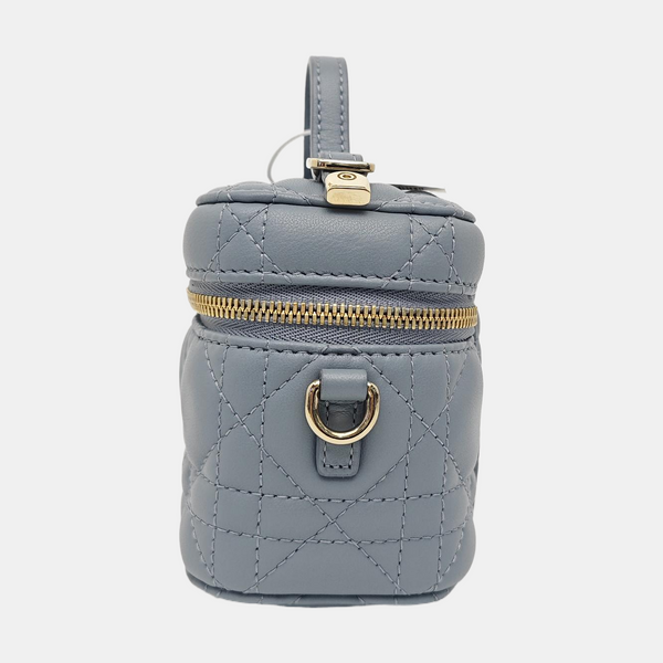 Vanity Lady Dior Cannage Calfskin Blue