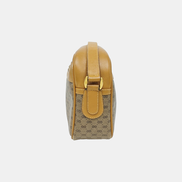 Monogram Coated Canvas Shoulder Bag Brown