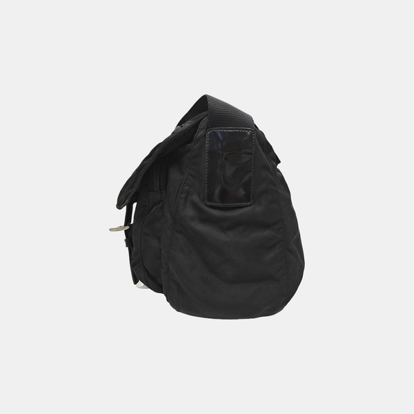 Nylon Shoulder Bag Black