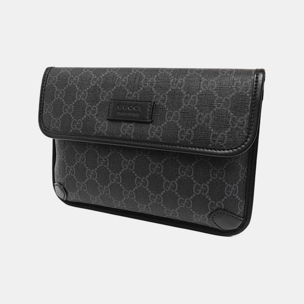 Neo Vintage Monogram Coated Canvas Black