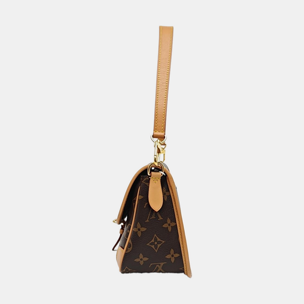 DIANE Monogram Coated Canvas Brown
