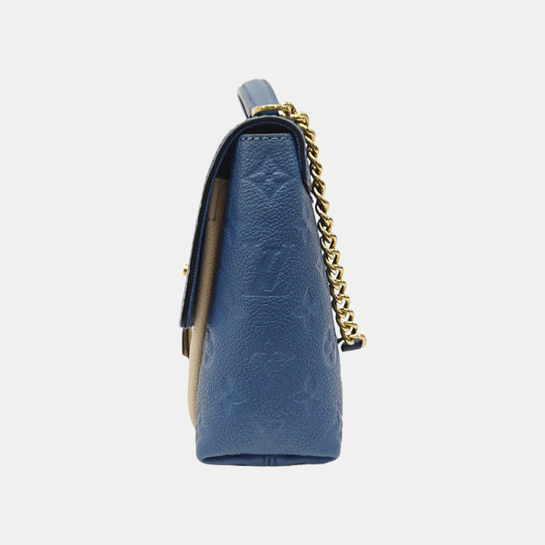 BLANCHE BB Monogram Calfskin Blue
