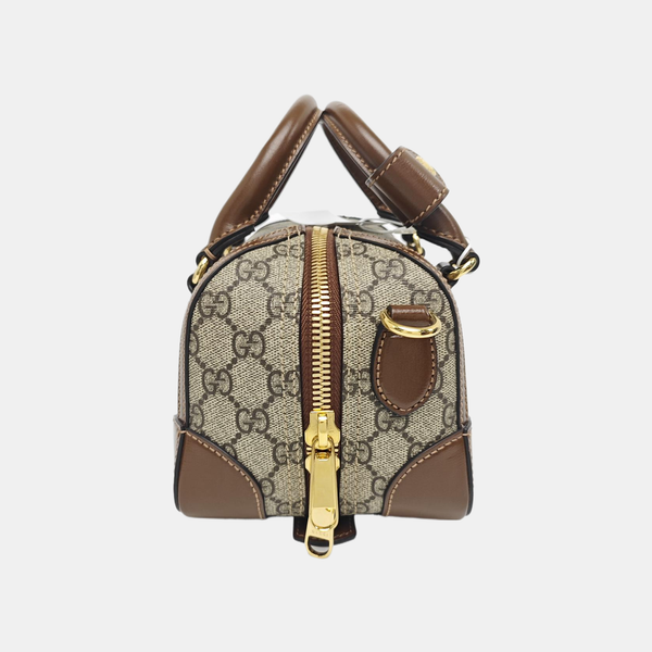 Monogram Coated Canvas Shoulder Bag Brown