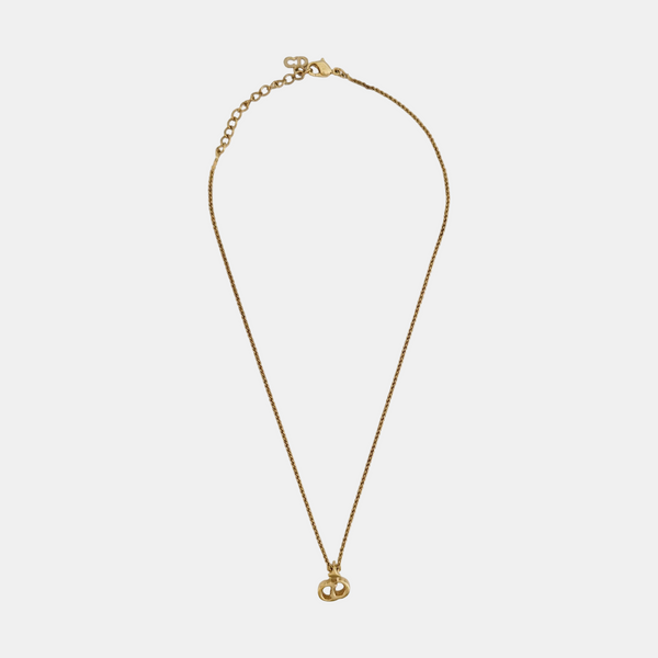 Petit CD Metal Gold Necklace