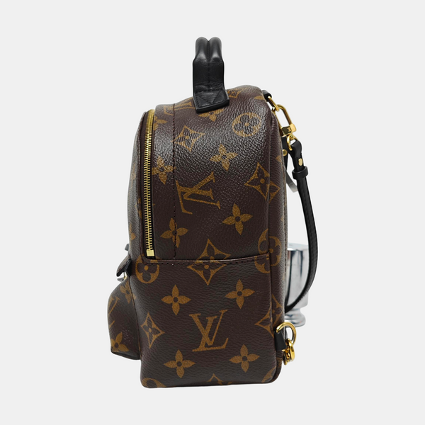 PALM SPRINGS Mini Monogram Coated Canvas Brown