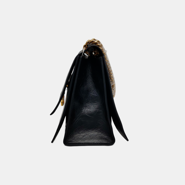 Crush Medium Calfskin Black