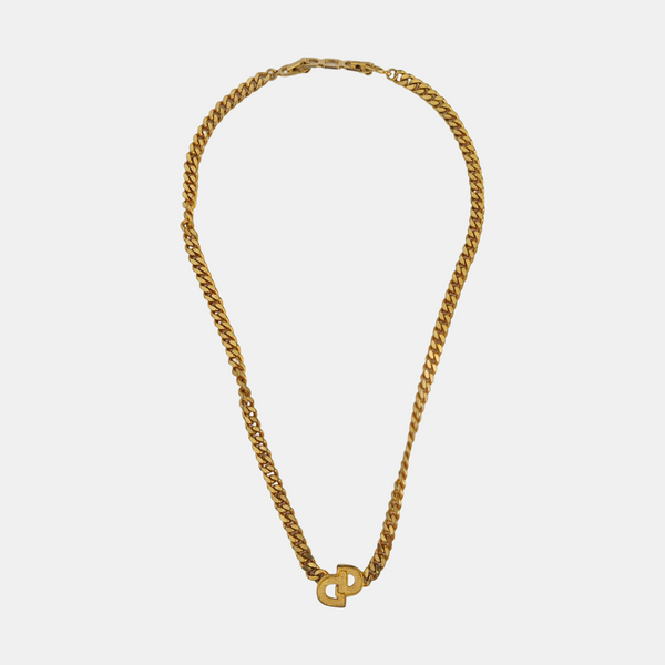 Petit CD Metal Gold Necklace
