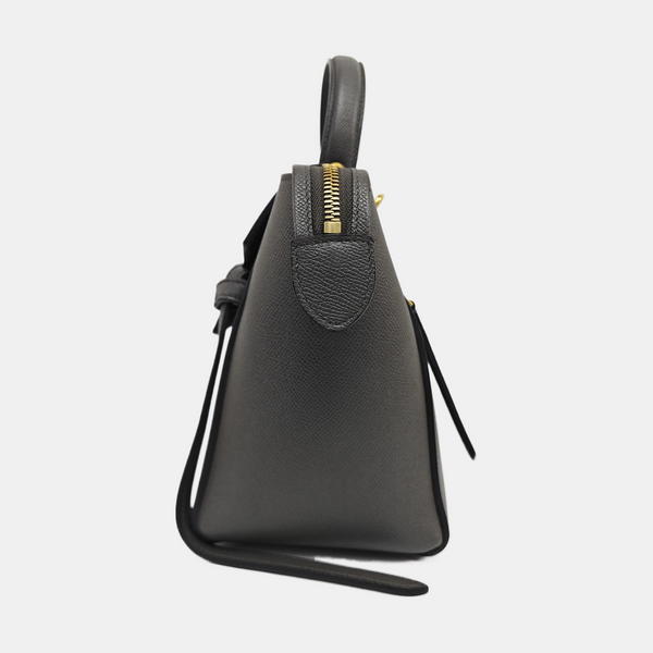 BELT Micro Calfskin Gray