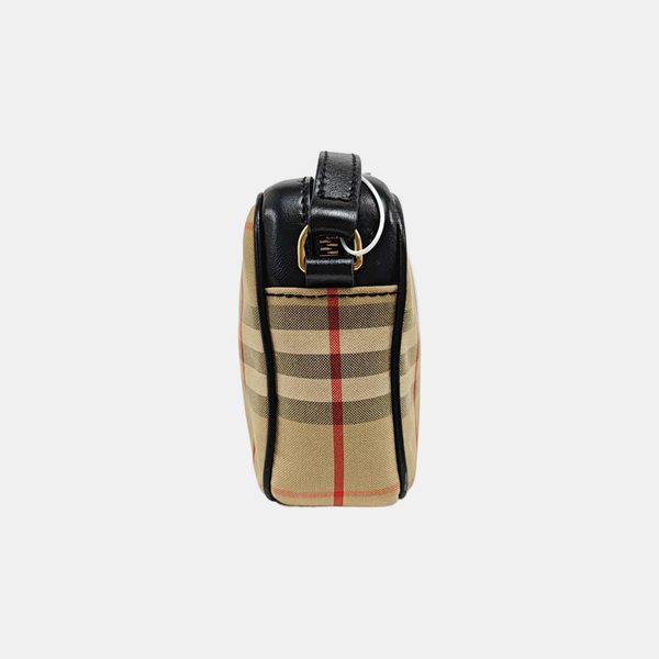 Canvas Crossbody Bag Small Brown
