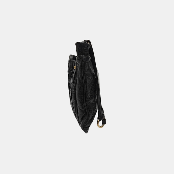 Matelassé Quilted Calfskin Black