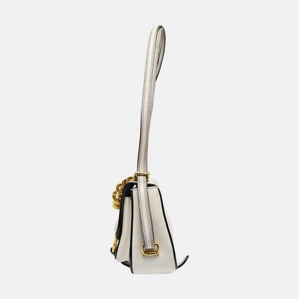 Calfskin Shoulder Bag White
