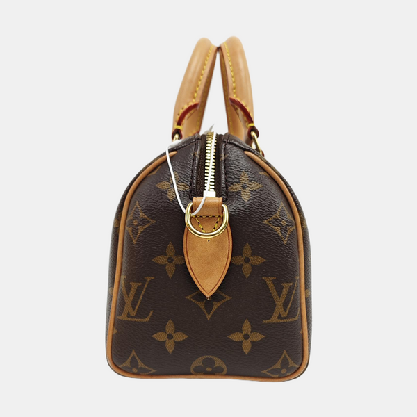 SPEEDY 20 Monogram Coated Canvas Brown