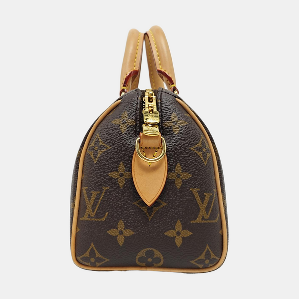 SPEEDY 20 Monogram Coated Canvas Brown