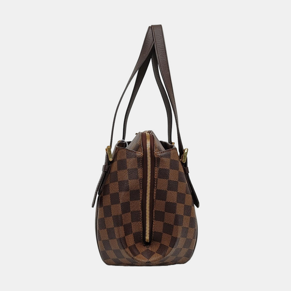 RIVINGTON Damier Ebene Coated Canvas Brown