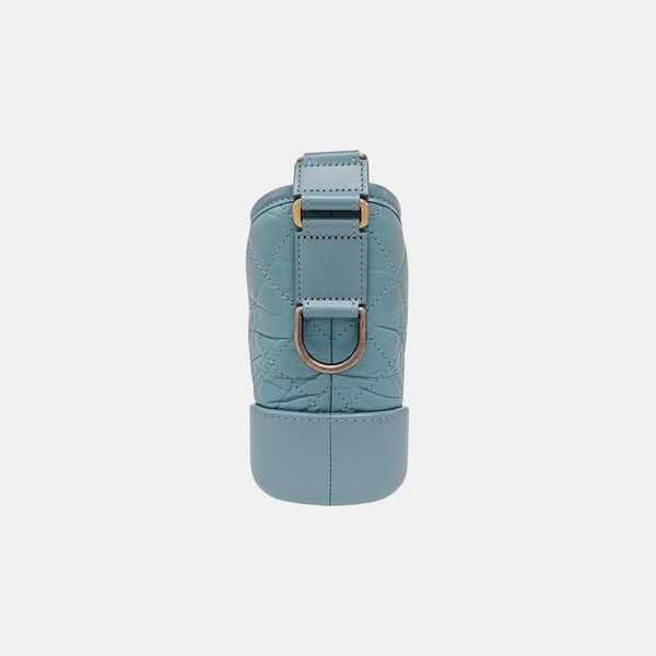 GABRIELLE Small Quilted Vintage Calf Blue