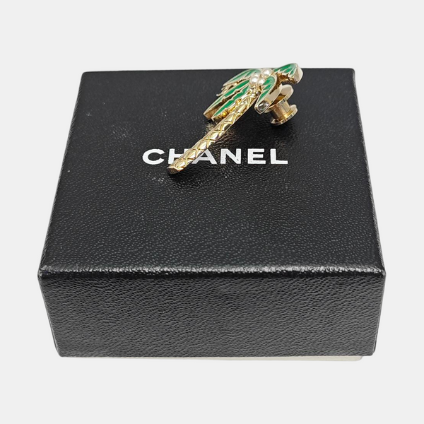 Metal Gold Brooch