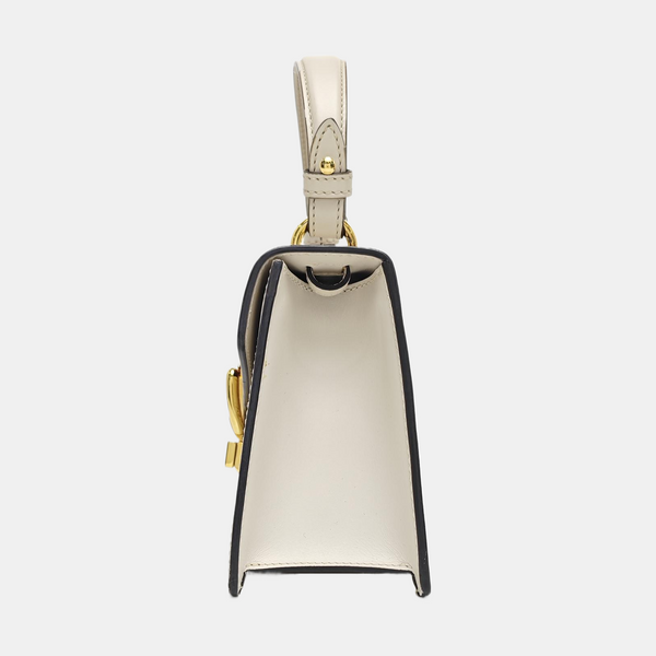 Sylvie Mini Calfskin White