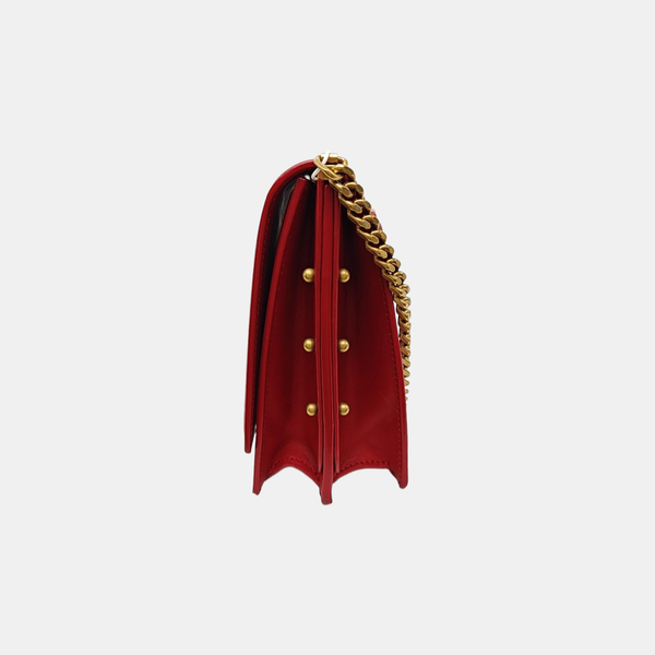 Calfskin Shoulder Bag Red