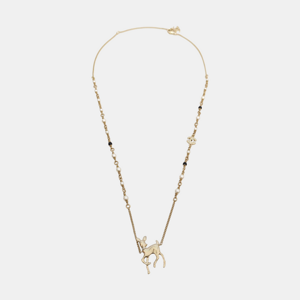 CC Logo Metal Gold Necklace