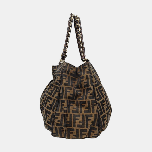 Canvas Shoulder Bag Brown