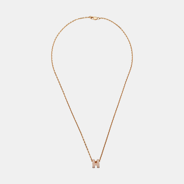 Pop H Metal Rose Gold Necklace