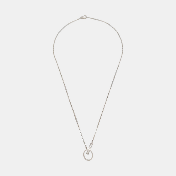 LOVE 18k White Gold Silver Necklace