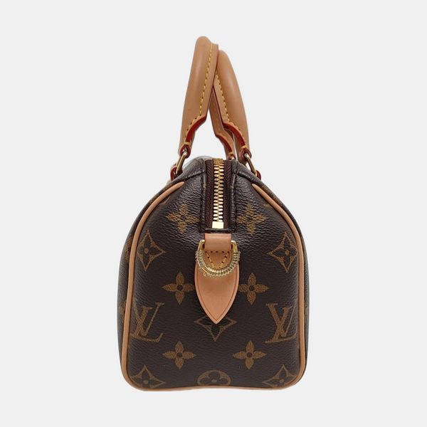 SPEEDY 20 Monogram Coated Canvas Brown
