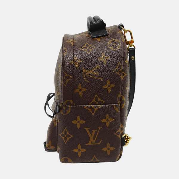 PALM SPRINGS Mini Monogram Coated Canvas Brown