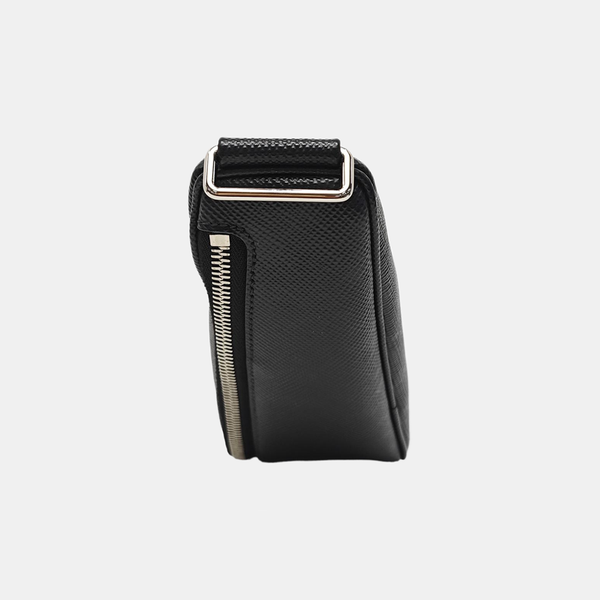 Triangle Saffiano Calfskin Black
