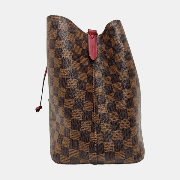 NÉONOÉ MM Damier Ebene Coated Canvas Brown