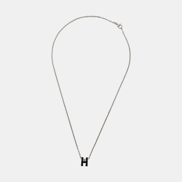 Pop H Metal Silver Necklace