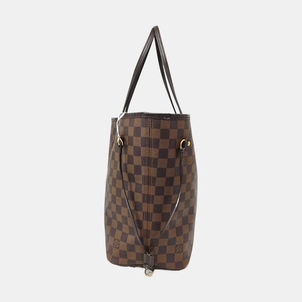 NEVERFULL MM Damier Ebene Coated Canvas Brown