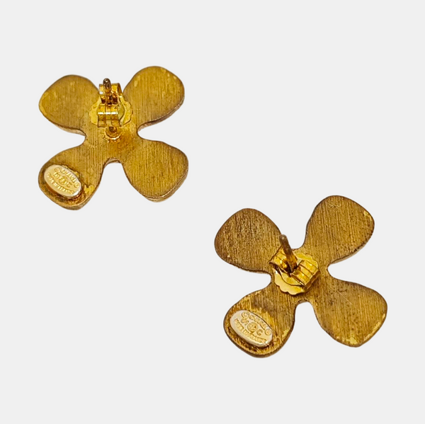 Metal Gold Stud Earrings