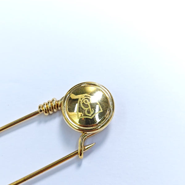 Metal Gold Brooch